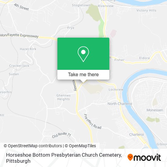 Mapa de Horseshoe Bottom Presbyterian Church Cemetery