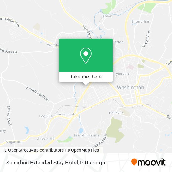 Mapa de Suburban Extended Stay Hotel