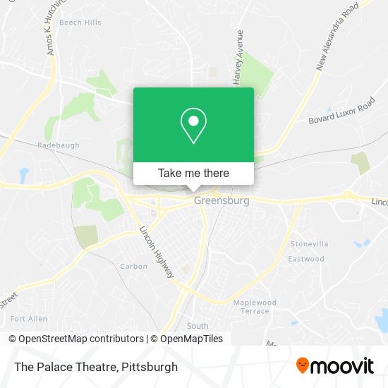 The Palace Theatre map