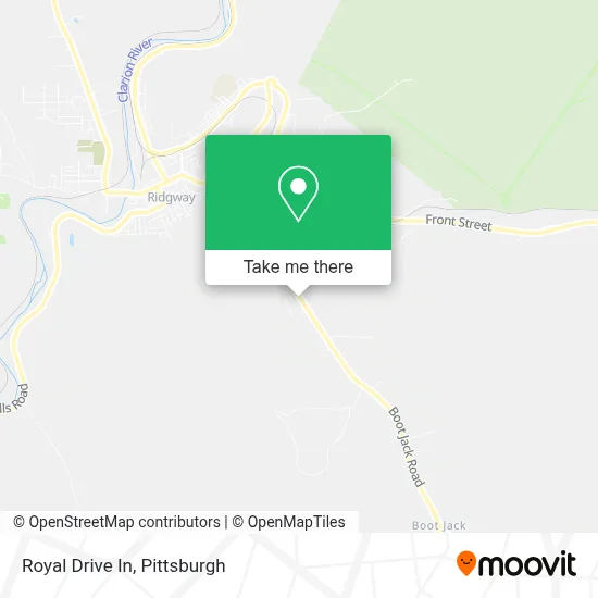 Royal Drive In map
