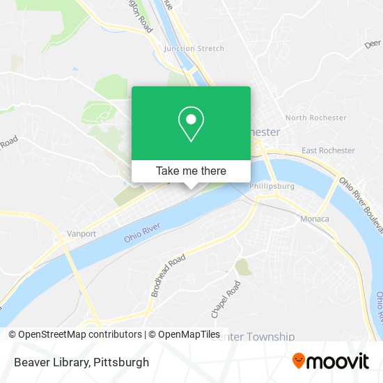 Mapa de Beaver Library