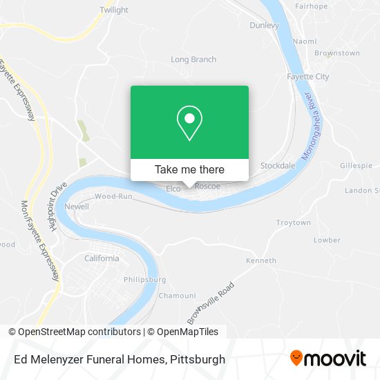 Mapa de Ed Melenyzer Funeral Homes