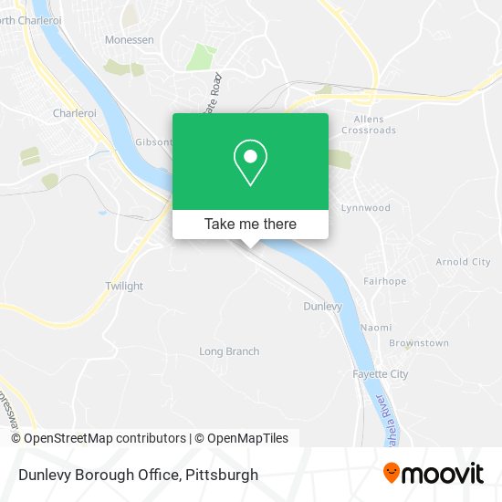 Dunlevy Borough Office map