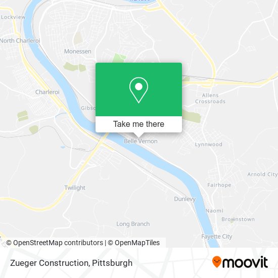 Mapa de Zueger Construction