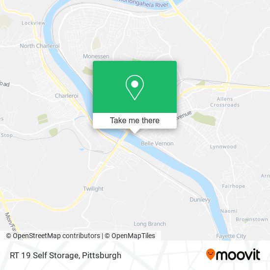 Mapa de RT 19 Self Storage