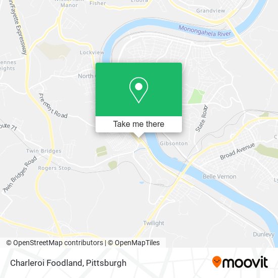 Mapa de Charleroi Foodland