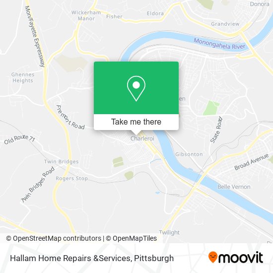 Hallam Home Repairs &Services map