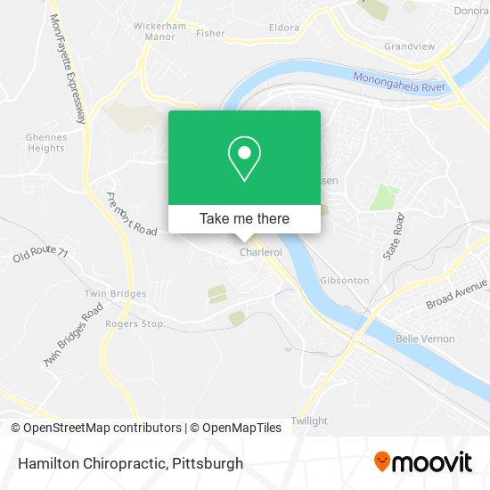 Mapa de Hamilton Chiropractic