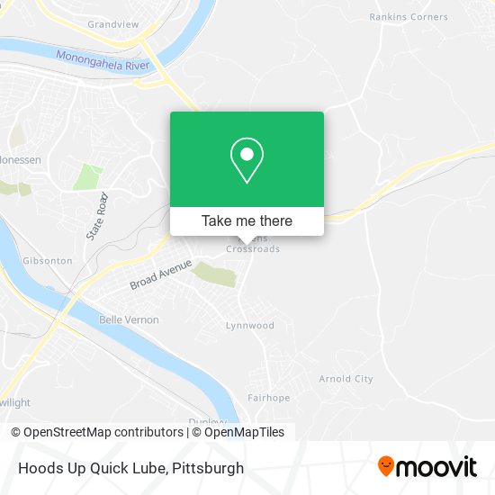 Mapa de Hoods Up Quick Lube