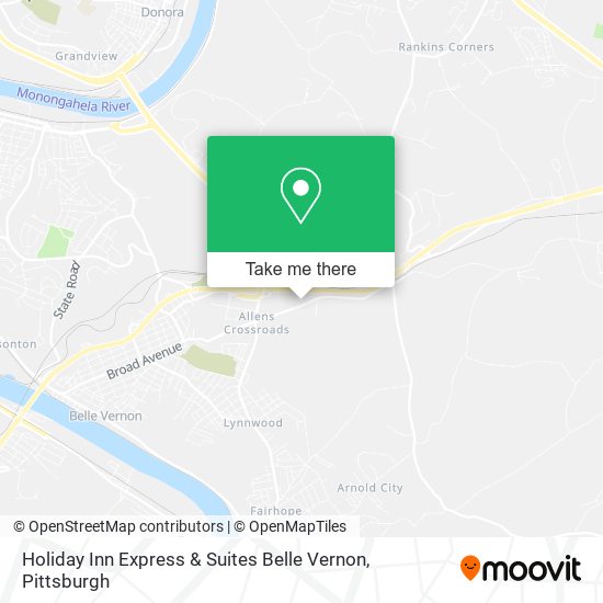 Holiday Inn Express & Suites Belle Vernon map