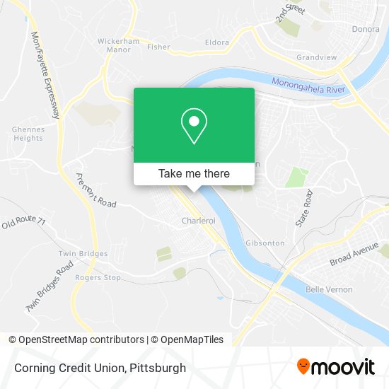 Corning Credit Union map