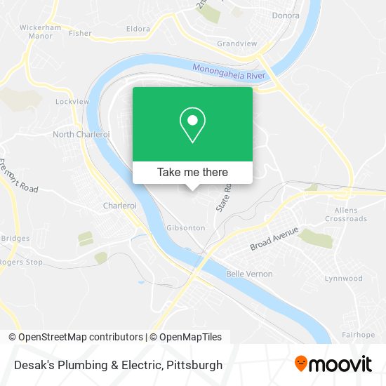 Desak's Plumbing & Electric map