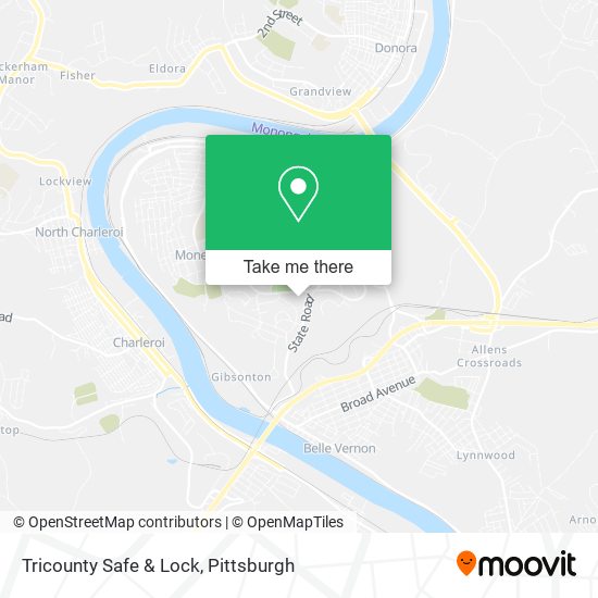 Mapa de Tricounty Safe & Lock
