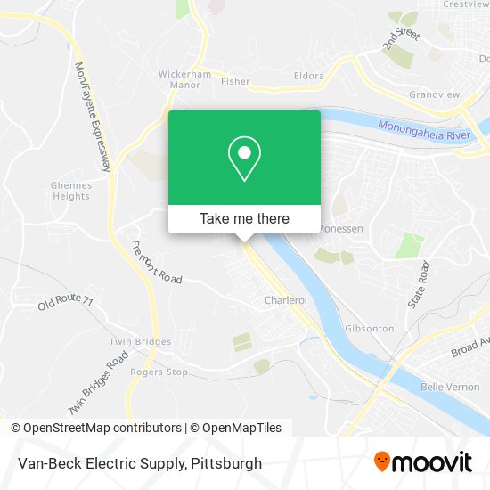 Van-Beck Electric Supply map