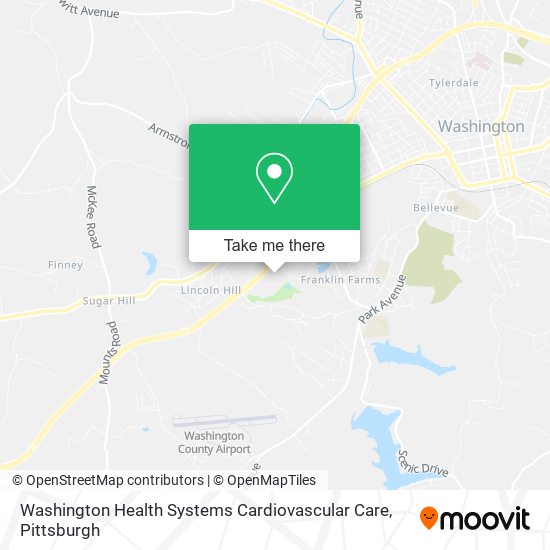 Mapa de Washington Health Systems Cardiovascular Care
