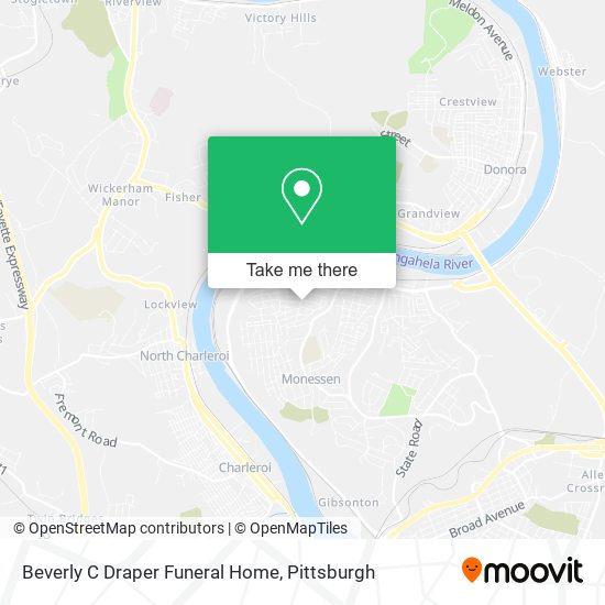 Beverly C Draper Funeral Home map