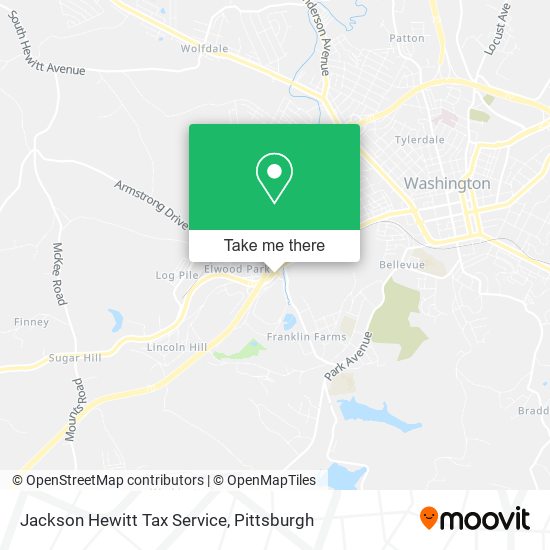 Jackson Hewitt Tax Service map