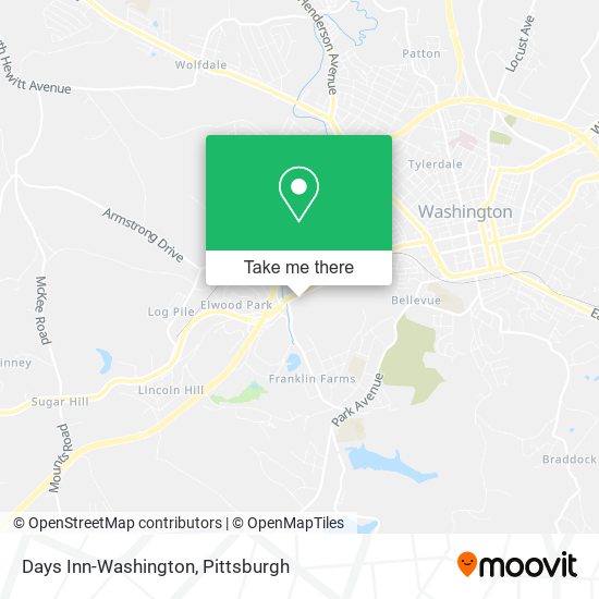 Mapa de Days Inn-Washington