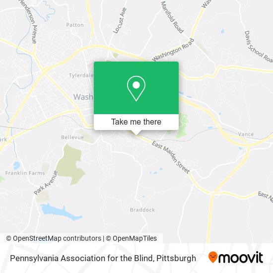 Pennsylvania Association for the Blind map