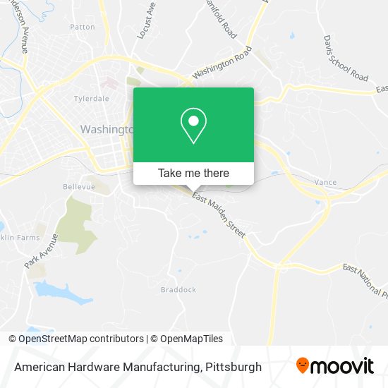 Mapa de American Hardware Manufacturing