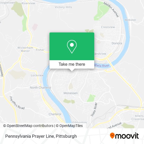 Mapa de Pennsylvania Prayer Line