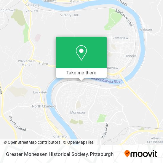 Greater Monessen Historical Society map