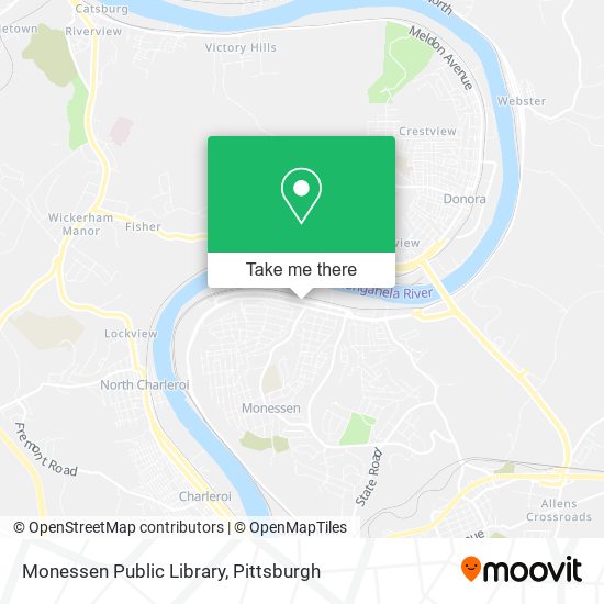 Monessen Public Library map