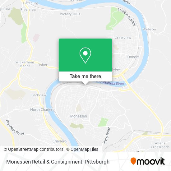 Monessen Retail & Consignment map