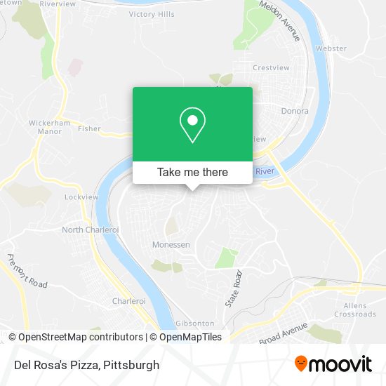 Mapa de Del Rosa's Pizza