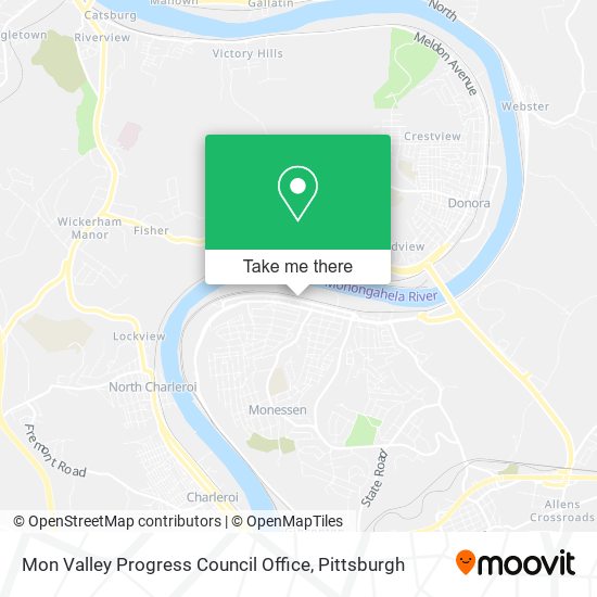 Mon Valley Progress Council Office map