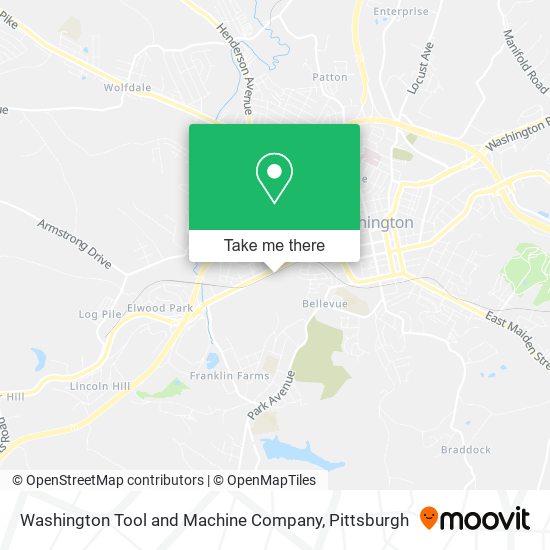 Mapa de Washington Tool and Machine Company