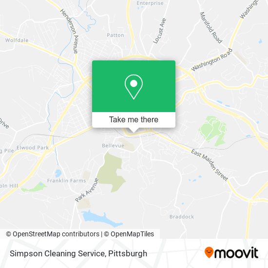 Simpson Cleaning Service map