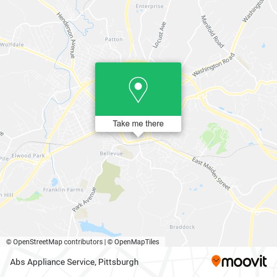 Abs Appliance Service map