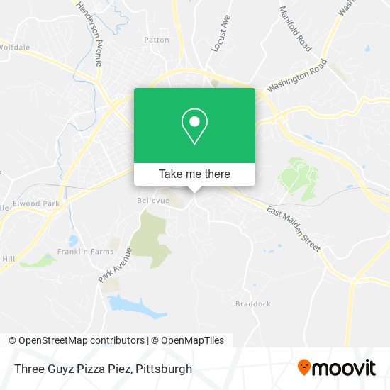 Mapa de Three Guyz Pizza Piez