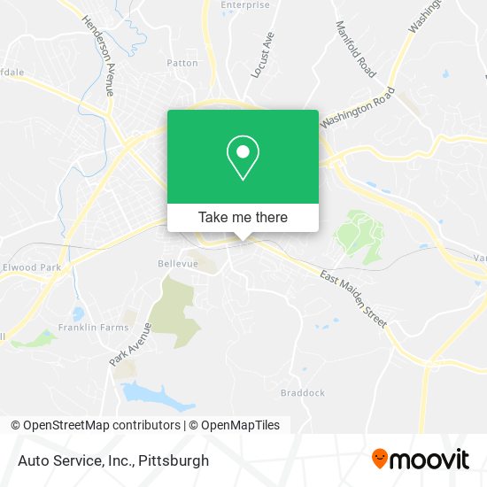 Auto Service, Inc. map