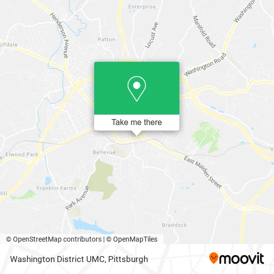 Washington District UMC map