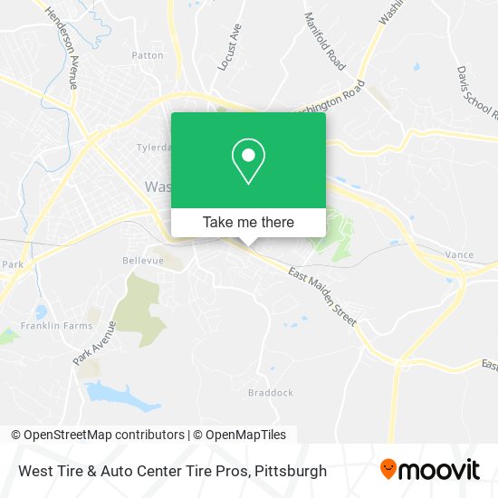 West Tire & Auto Center Tire Pros map