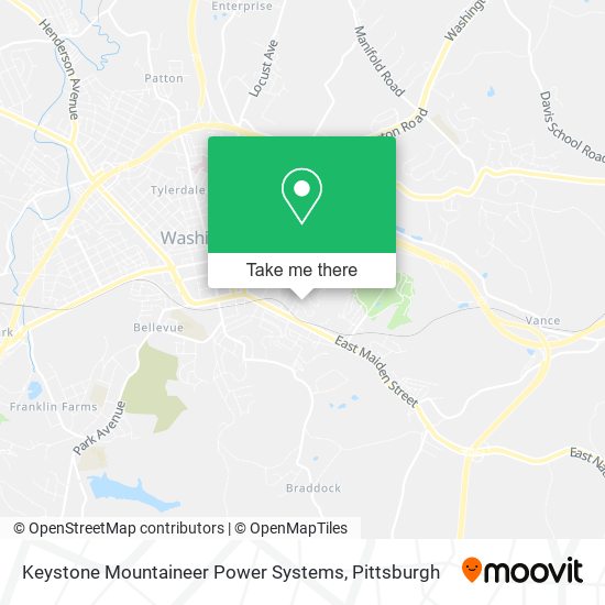 Mapa de Keystone Mountaineer Power Systems