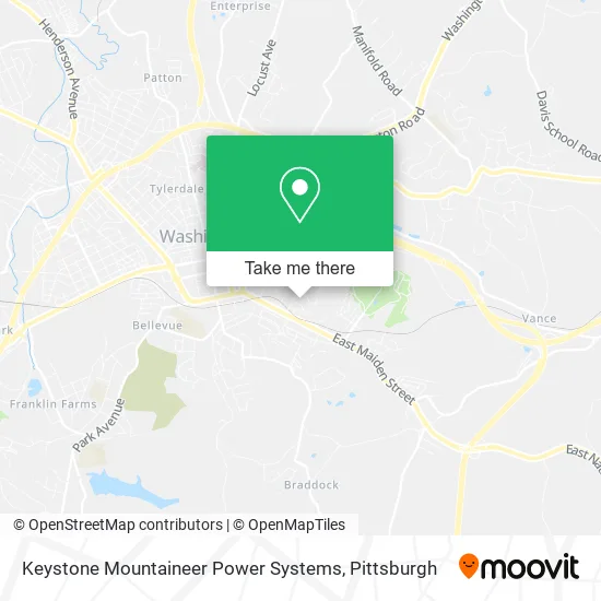 Keystone Mountaineer Power Systems map