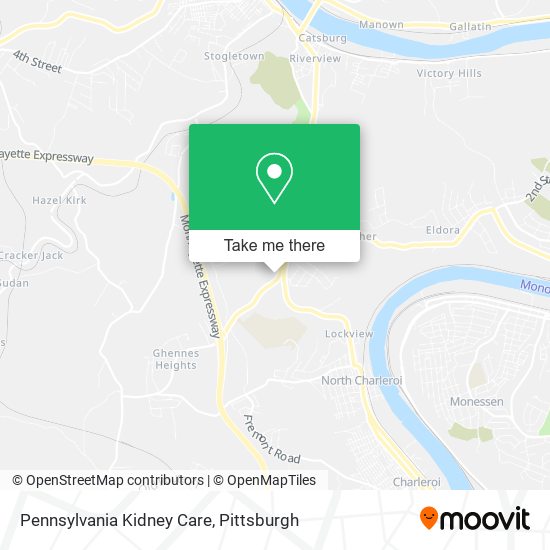 Mapa de Pennsylvania Kidney Care