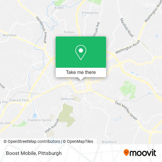 Mapa de Boost Mobile