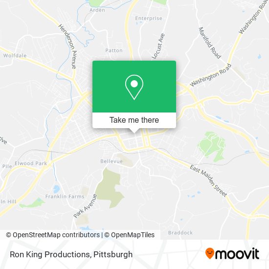 Ron King Productions map