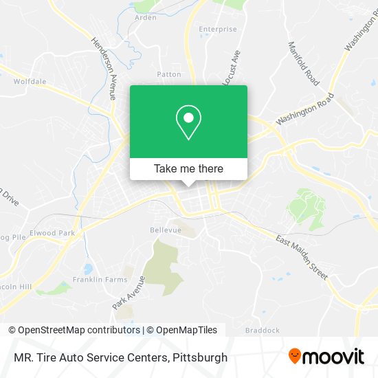 Mapa de MR. Tire Auto Service Centers