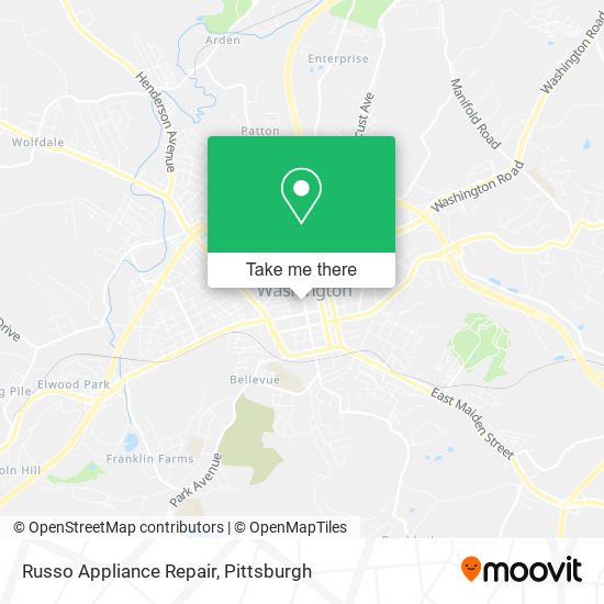 Russo Appliance Repair map