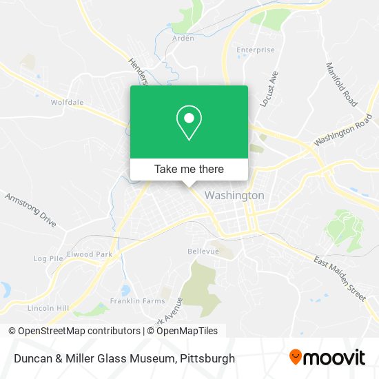 Mapa de Duncan & Miller Glass Museum