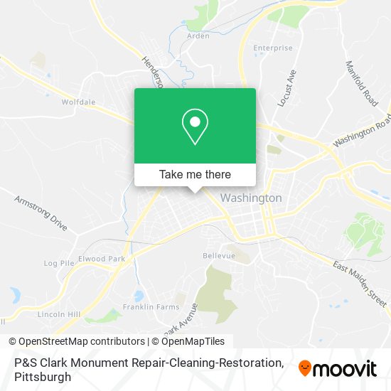 P&S Clark Monument Repair-Cleaning-Restoration map