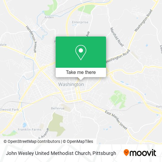 John Wesley United Methodist Church map