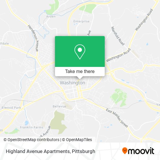 Highland Avenue Apartments map