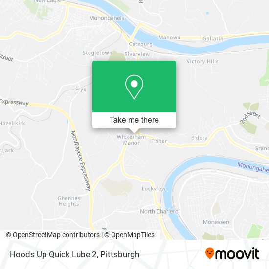 Mapa de Hoods Up Quick Lube 2