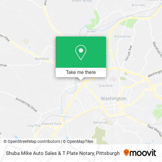 Mapa de Shuba Mike Auto Sales & T Plate Notary